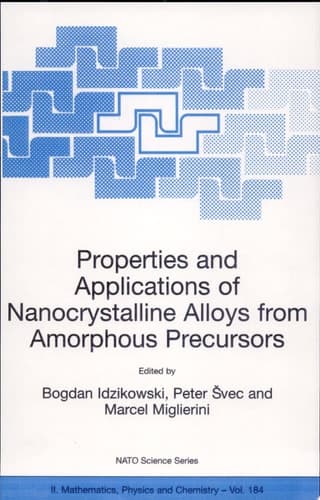 Properties and Applications of Nanocrystalline Alloys from Amorphous Precursors