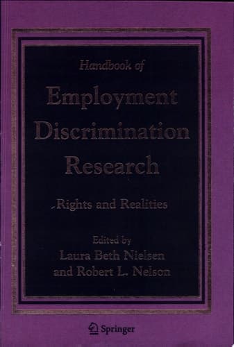 Handbook of Employment Discrimination Research Rights and Realities