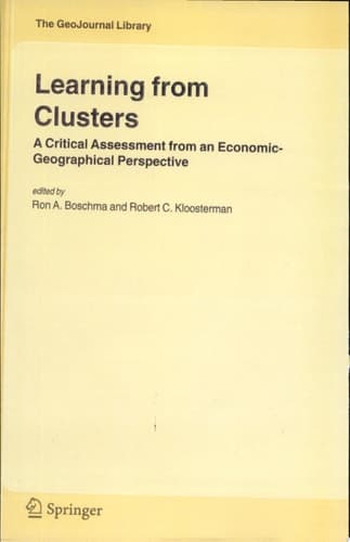 Learning from Clusters A Critical Assessment from an Economic-Geographical Perspective