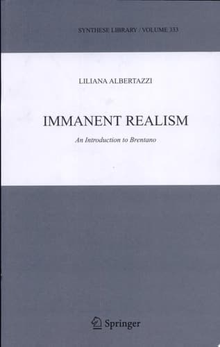 Immanent Realism An Introduction to Brentano