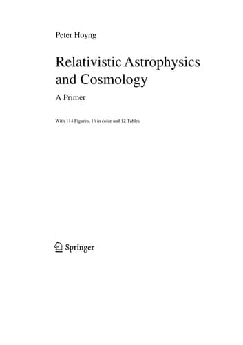Relativistic Astrophysics and Cosmology A Primer
