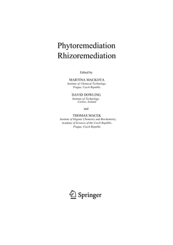 Phytoremediation and Rhizoremediation: Theoretical Background (Focus on Biotechnology)