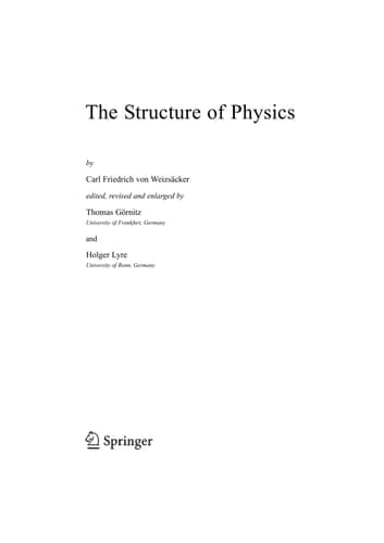 The Structure of Physics (Fundamental Theories of Physics, 155)