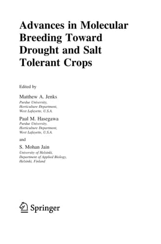 Advances in Molecular Breeding Toward Drought and Salt Tolerant Crops
