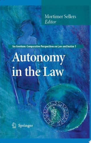 Autonomy in the Law