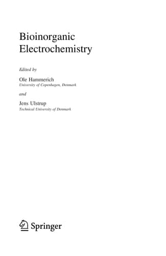 Bioinorganic Electrochemistry