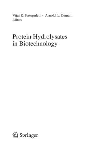 Protein Hydrolysates in Biotechnology