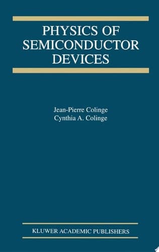 Physics of Semiconductor Devices
