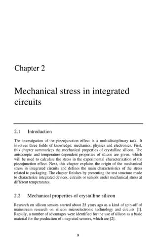 The Piezojunction Effect in Silicon Integrated Circuits and Sensors