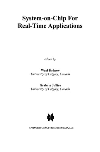 System-on-Chip for Real-Time Applications
