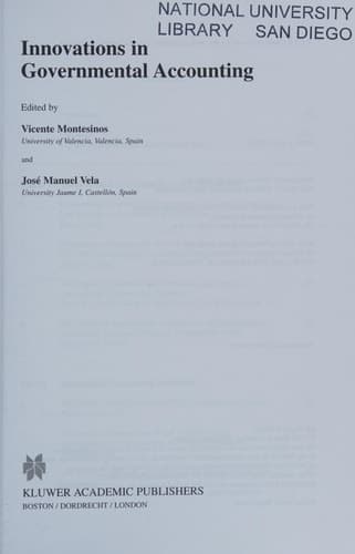 Innovations in Governmental Accounting