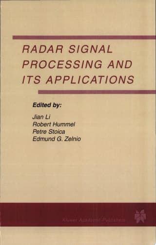 Radar Signal Processing and Its Applications