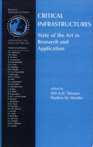Critical Infrastructures State of the Art in Research and Application State of the Art in Research and Application