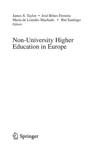 Non-University Higher Education in Europe