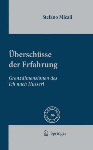 Überschüsse der Erfahrung Grenzdimensionen des Ich nach Husserl