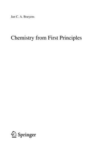 Chemistry from First Principles