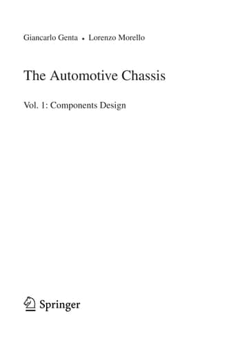 The Automotive Chassis Volume 1: Components Design