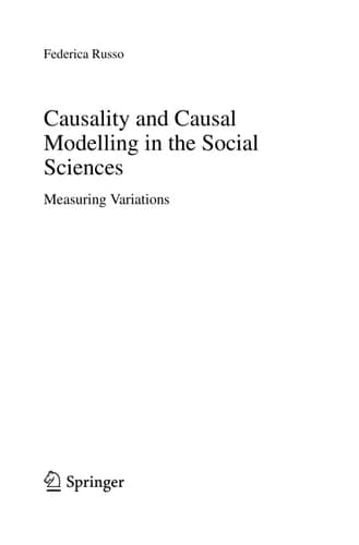 Causality and Causal Modelling in the Social Sciences Measuring Variations