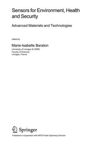 Sensors for Environment, Health and Security Advanced Materials and Technologies