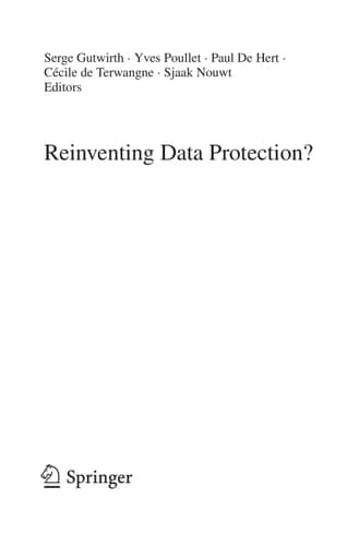 Reinventing Data Protection?