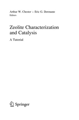 Zeolite Characterization and Catalysis A Tutorial