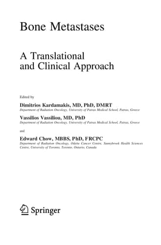 Bone Metastases A translational and clinical approach