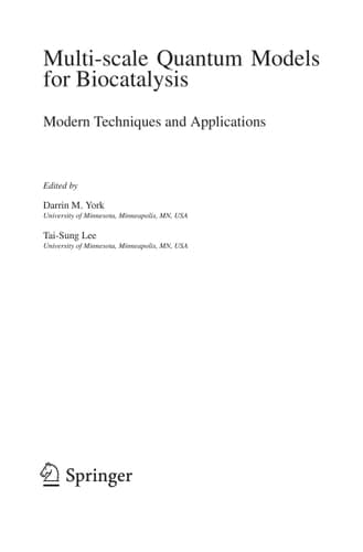 Multi-scale Quantum Models for Biocatalysis Modern Techniques and Applications