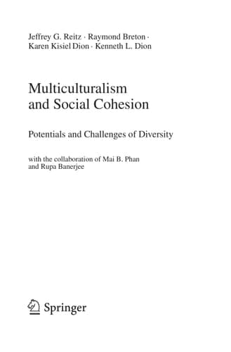 Multiculturalism and Social Cohesion Potentials and Challenges of Diversity