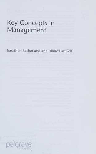 Key Concepts in Management