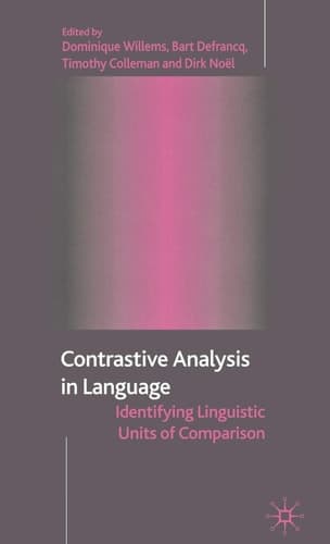 Contrastive Analysis in Language Identifying Linguistic Units of Comparison