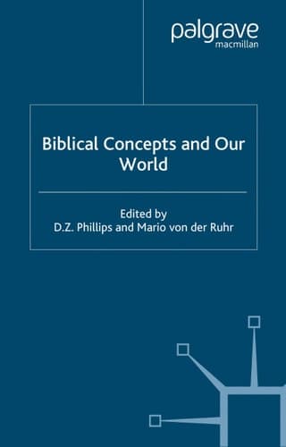 Biblical Concepts and our World
