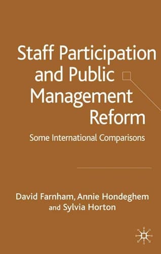 Staff Participation and Public Management Reform Some International Comparisons
