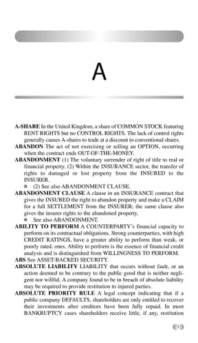 Financial Lexicon A Compendium of Financial Definitions, Acronyms, and Colloquialisms