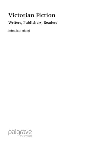 Victorian Fiction Writers, Publishers, Readers