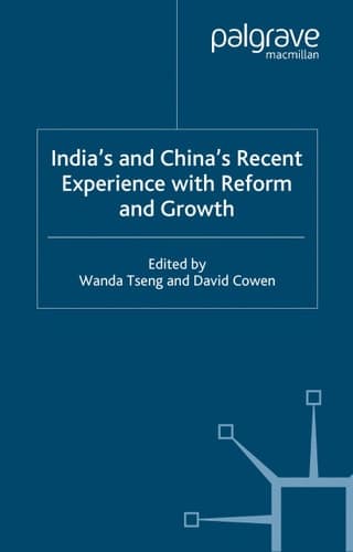India's and China's Recent Experience with Reform and Growth