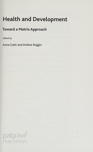 Health and Development Toward a Matrix Approach