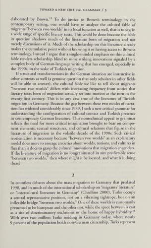 The Turkish Turn in Contemporary German Literature: Towards a New Critical Grammar of Migration (Studies in European Culture and History)