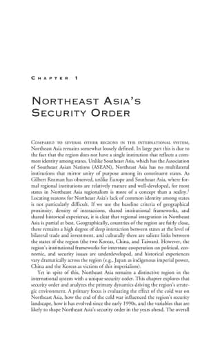Nuclear Proliferation in Northeast Asia The Quest for Security