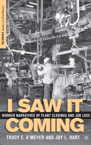I Saw it Coming Worker Narratives of Plant Closings and Job Loss