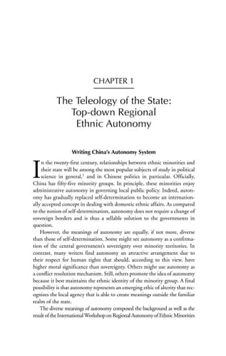 Autonomy, Ethnicity, and Poverty in Southwestern China The State Turned Upside Down