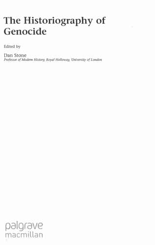 The Historiography of Genocide