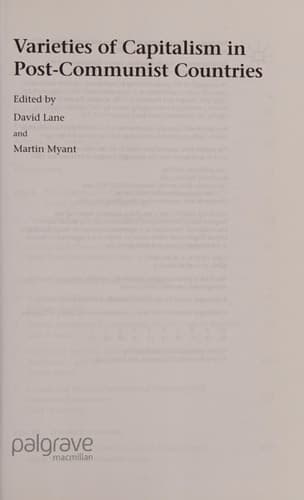 Varieties of Capitalism in Post-Communist Countries
