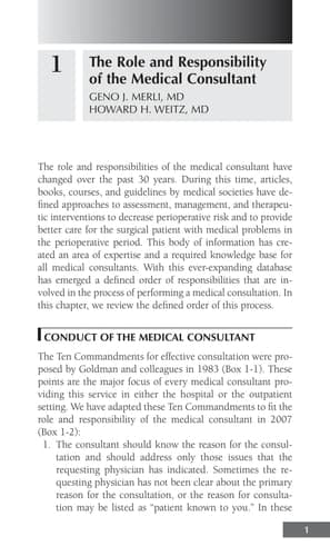 Medical Management of the Surgical Patient
