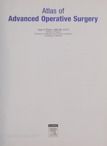 Atlas of Advanced Operative Surgery