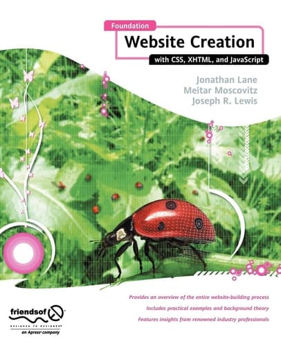 Foundation Website Creation with CSS, XHTML, and JavaScript