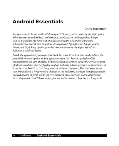 Android Essentials