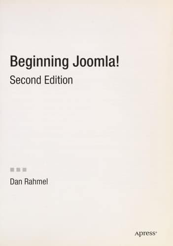 Beginning Joomla!