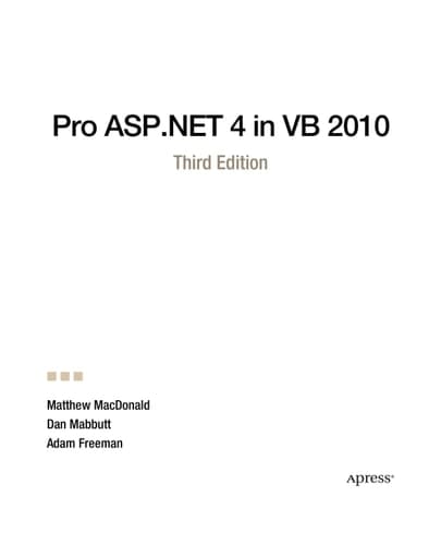 Pro ASP.NET 4 in VB 2010