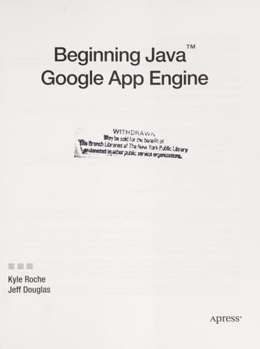 Beginning Java Google App Engine
