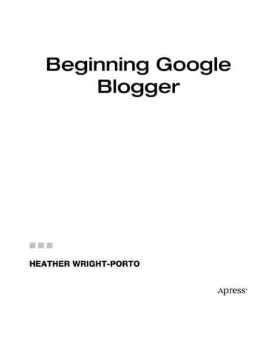 Beginning Google Blogger